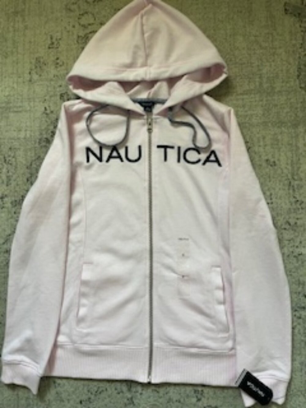 🧡3/15 NWT Nautica Full Zip Hoodie Light Pink Women's S